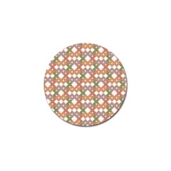 Squares And Diamonds Golf Ball Marker by tmsartbazaar