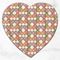 Squares And Diamonds Jigsaw Puzzle (Heart)