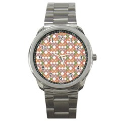 Squares And Diamonds Sport Metal Watch