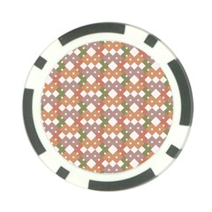 Squares And Diamonds Poker Chip Card Guard (10 pack)