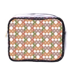 Squares And Diamonds Mini Toiletries Bag (One Side)