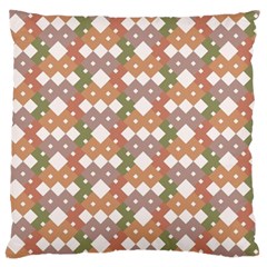 Squares And Diamonds Large Cushion Case (one Side) by tmsartbazaar