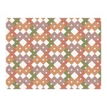 Squares And Diamonds Double Sided Flano Blanket (Mini)  35 x27  Blanket Front