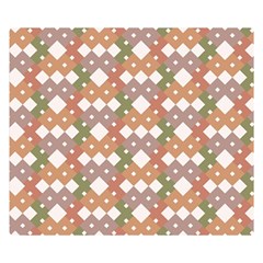 Squares And Diamonds Double Sided Flano Blanket (Small) 