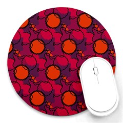 Abstract Camo Round Mousepads by tmsartbazaar