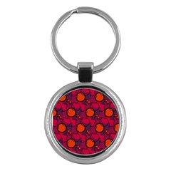 Abstract Camo Key Chain (round) by tmsartbazaar