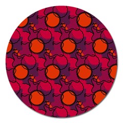 Abstract Camo Magnet 5  (round) by tmsartbazaar