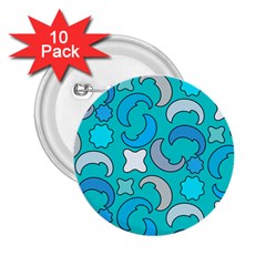 Cloudy Blue Moon 2.25  Buttons (10 pack) 