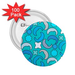 Cloudy Blue Moon 2.25  Buttons (100 pack) 