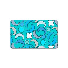 Cloudy Blue Moon Magnet (Name Card)