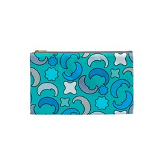 Cloudy Blue Moon Cosmetic Bag (Small)