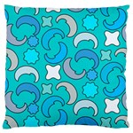 Cloudy Blue Moon Standard Flano Cushion Case (Two Sides) Front