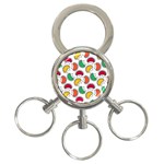 Geometric Fruity 3-Ring Key Chain Front