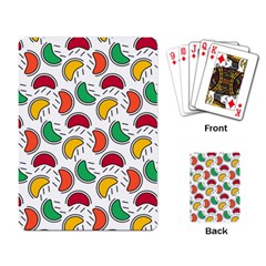 Geometric Fruity Playing Cards Single Design (rectangle) by tmsartbazaar