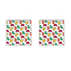 Geometric Fruity Cufflinks (square) by tmsartbazaar