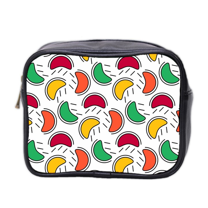 Geometric Fruity Mini Toiletries Bag (Two Sides)