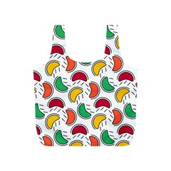 Geometric Fruity Full Print Recycle Bag (s) by tmsartbazaar