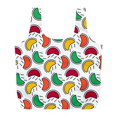 Geometric Fruity Full Print Recycle Bag (l) by tmsartbazaar