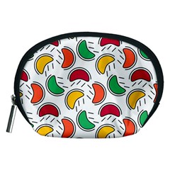 Geometric Fruity Accessory Pouch (medium) by tmsartbazaar