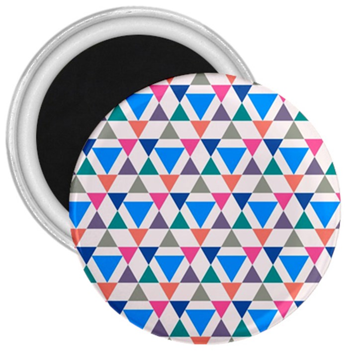 Multicolor Triangle 3  Magnets