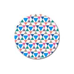 Multicolor Triangle Magnet 3  (round) by tmsartbazaar