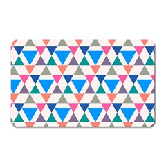 Multicolor Triangle Magnet (rectangular) by tmsartbazaar