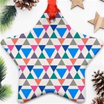 Multicolor Triangle Star Ornament (Two Sides) Front