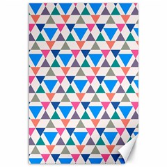 Multicolor Triangle Canvas 12  X 18  by tmsartbazaar