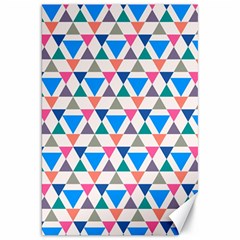 Multicolor Triangle Canvas 20  X 30  by tmsartbazaar