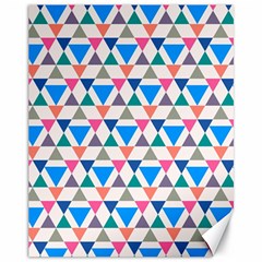 Multicolor Triangle Canvas 11  X 14  by tmsartbazaar