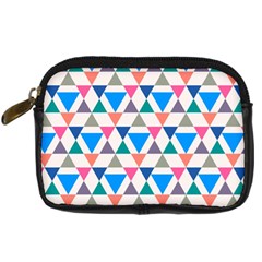 Multicolor Triangle Digital Camera Leather Case by tmsartbazaar