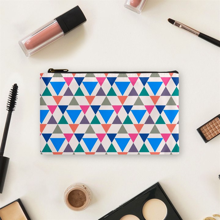 Multicolor Triangle Cosmetic Bag (Small)