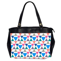 Multicolor Triangle Oversize Office Handbag (2 Sides) by tmsartbazaar