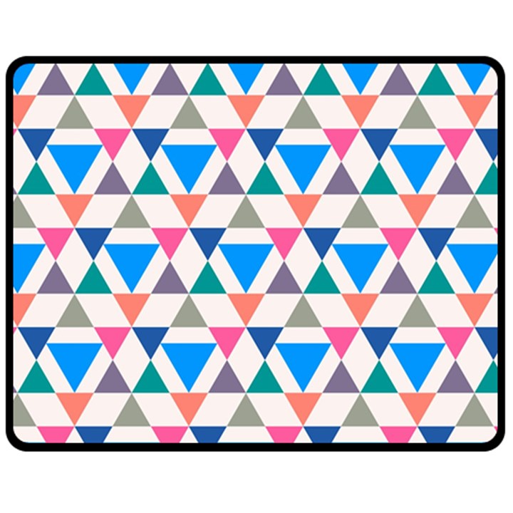 Multicolor Triangle Fleece Blanket (Medium) 