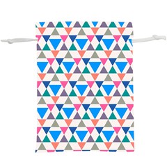 Multicolor Triangle  Lightweight Drawstring Pouch (xl) by tmsartbazaar