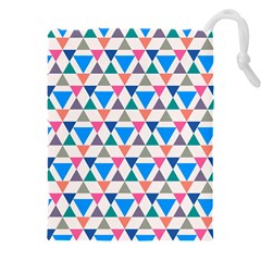 Multicolor Triangle Drawstring Pouch (4xl) by tmsartbazaar