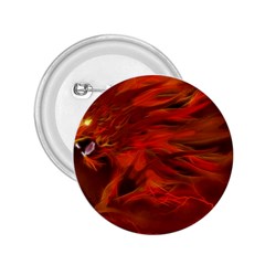 Fire Lion Flame Light Mystical 2 25  Buttons by HermanTelo