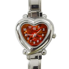 Fire Lion Flame Light Mystical Heart Italian Charm Watch