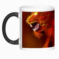 Fire Lion Flame Light Mystical Morph Mugs