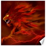 Fire Lion Flame Light Mystical Canvas 12  x 12  11.4 x11.56  Canvas - 1