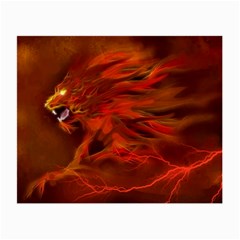 Fire Lion Flame Light Mystical Small Glasses Cloth (2 Sides)