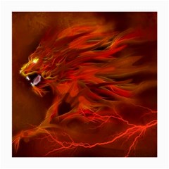 Fire Lion Flame Light Mystical Medium Glasses Cloth by HermanTelo