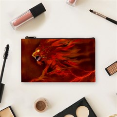 Fire Lion Flame Light Mystical Cosmetic Bag (small)