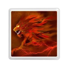 Fire Lion Flame Light Mystical Memory Card Reader (square) by HermanTelo