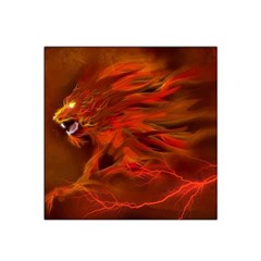 Fire Lion Flame Light Mystical Satin Bandana Scarf