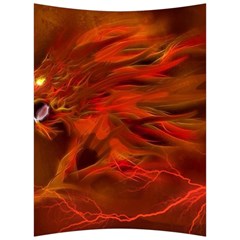 Fire Lion Flame Light Mystical Back Support Cushion