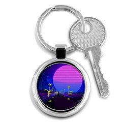 Blue Club Key Chain (round) by Mariart