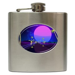 Blue Club Hip Flask (6 Oz) by Mariart