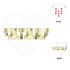 Future Playing Cards Single Design (heart) by Pantherworld143