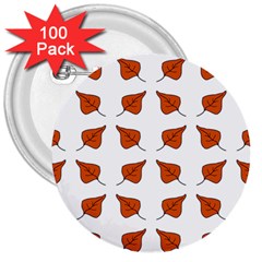 Fallen Leaves Autumn 3  Buttons (100 pack) 